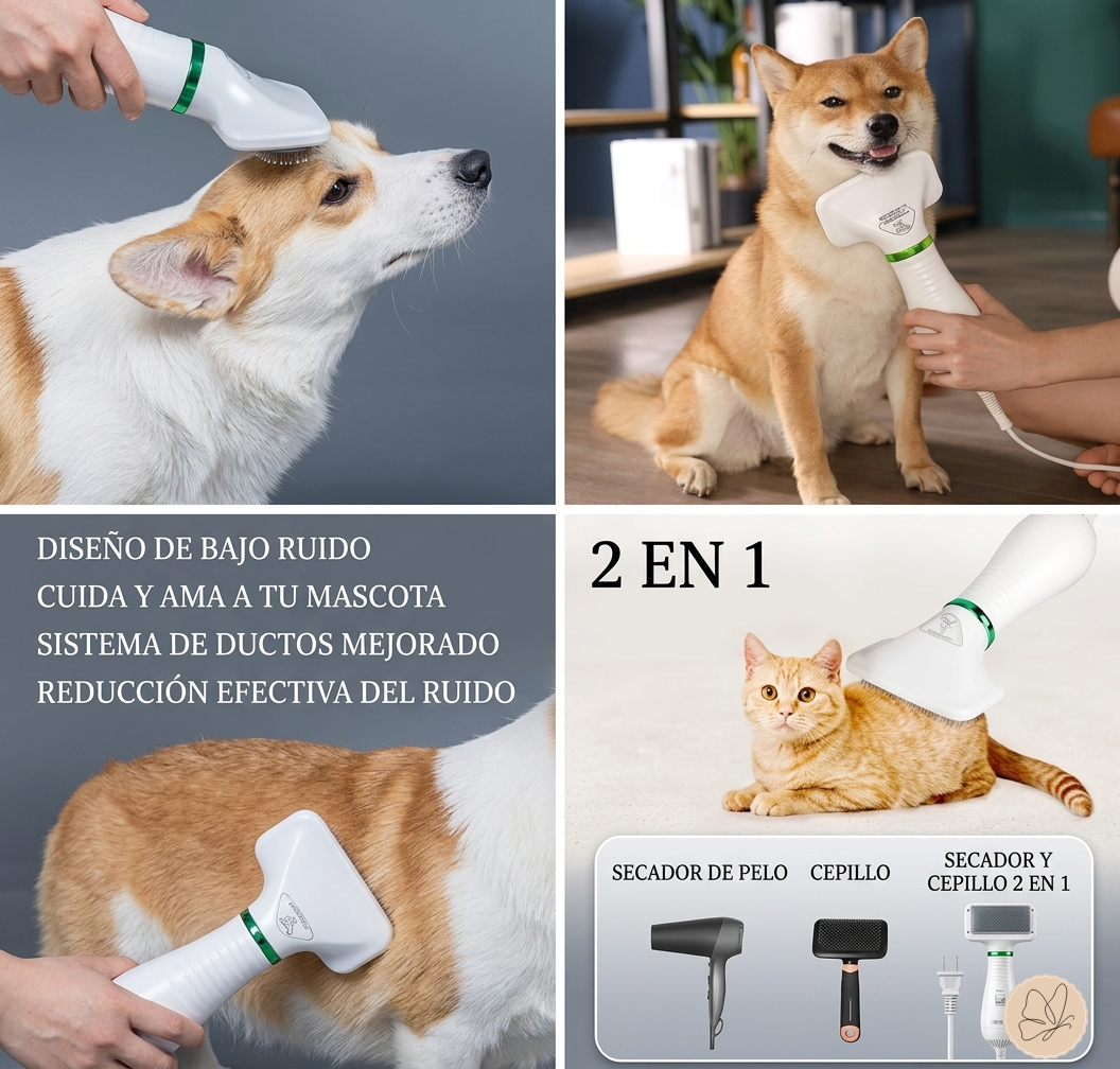 Secador 2 en 1 para mascotas