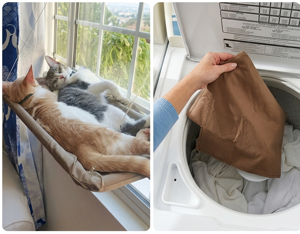 Cama colgante para gato
